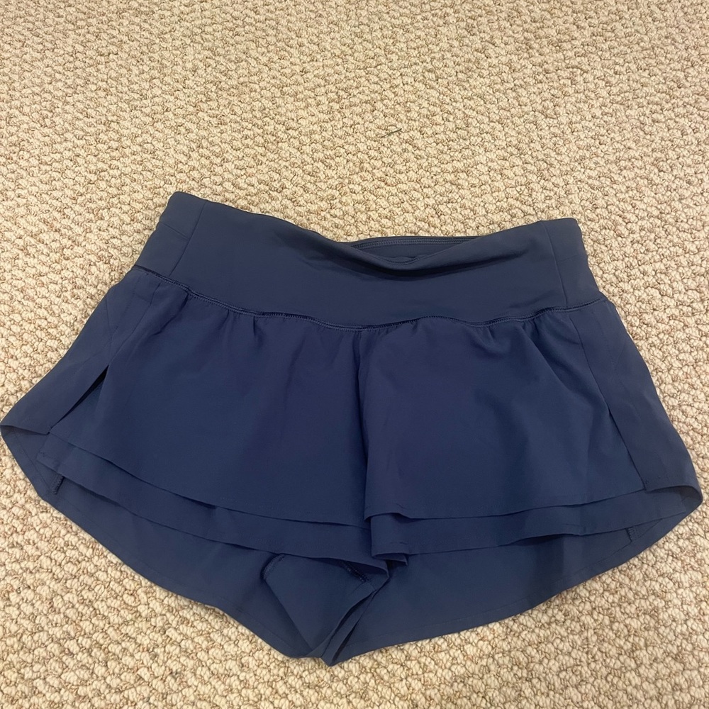 Navy blue athletic shorts